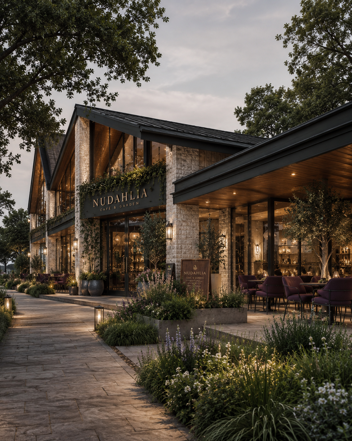 Nudahlia Café & Garden – Außenansicht